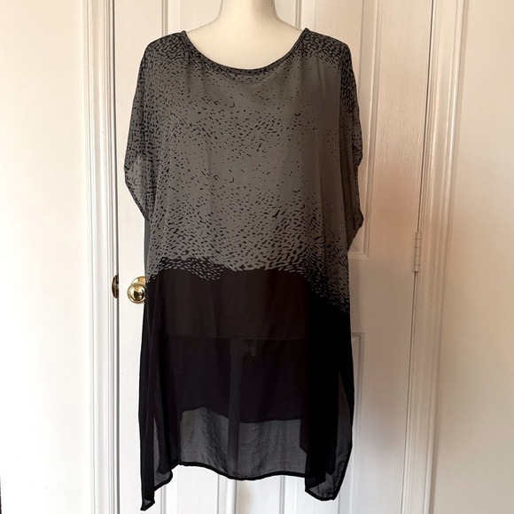 “EILEEN FISHER” Silk Speckled Tunic - Picture 1 of 12